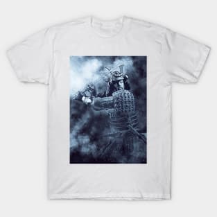 The SAMURAI Abstract Legendary Fierce Warrior Military Artwork T-Shirt